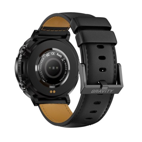 Gravity Smartwatch Gravity GT21-3 + Czarny Pasek Silikonowy