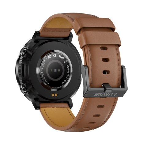 Gravity Smartwatch Gravity GT21-4 + Czarny Pasek Silikonowy