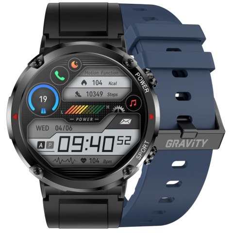 Gravity Smartwatch Gravity GT21-5 + Granatowy Pasek Silikonowy