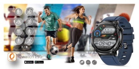 Gravity Smartwatch Gravity GT21-5 + Granatowy Pasek Silikonowy