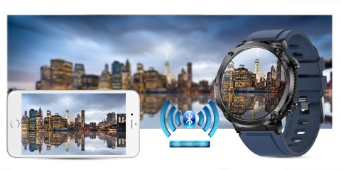 Gravity Smartwatch Gravity GT21-5 + Granatowy Pasek Silikonowy