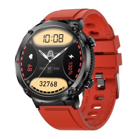 Gravity Smartwatch Gravity GT21-6 + Czerwony Pasek Silikonowy