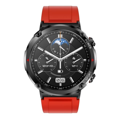 Gravity Smartwatch Gravity GT21-6 + Czerwony Pasek Silikonowy