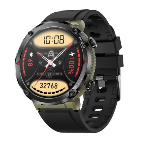 Gravity Smartwatch Gravity GT21-7 + Czarny Pasek Silikonowy