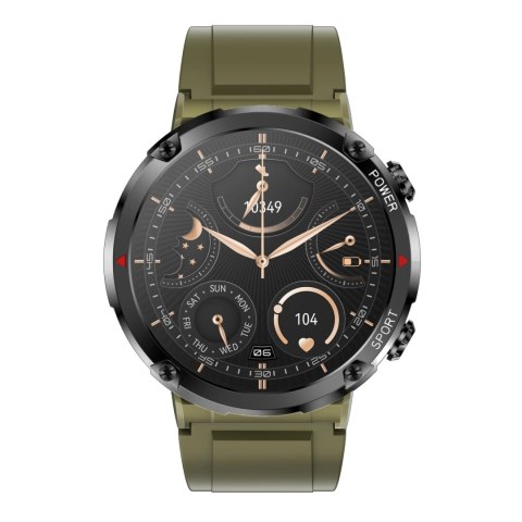 Gravity Smartwatch Gravity GT21-7 + Czarny Pasek Silikonowy