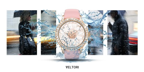 VELTORI Smartwatch Damski VELTORI VT360-1 Różowy Pasek Silikonowy