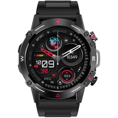 VELTORI Smartwatch VELTORI VT110-1 Czarny Pasek Silikonowy