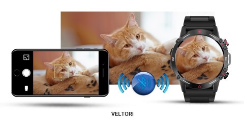 VELTORI Smartwatch VELTORI VT110-1 Czarny Pasek Silikonowy