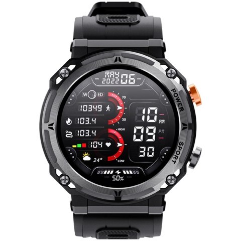 VELTORI Smartwatch VELTORI VT130-1 Czarny Pasek Silikonowy