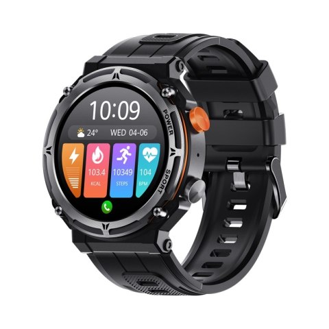 VELTORI Smartwatch VELTORI VT130-1 Czarny Pasek Silikonowy