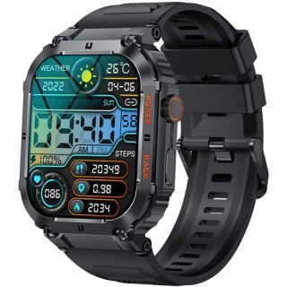 VELTORI Smartwatch VELTORI VT200-1 Czarny Pasek Silikonowy