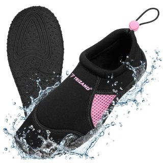 Buty do wody czarno-różowe- rozmiar 38 5mm Trizand TRIZAND