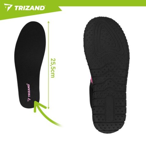 Buty do wody czarno-różowe- rozmiar 38 5mm Trizand TRIZAND