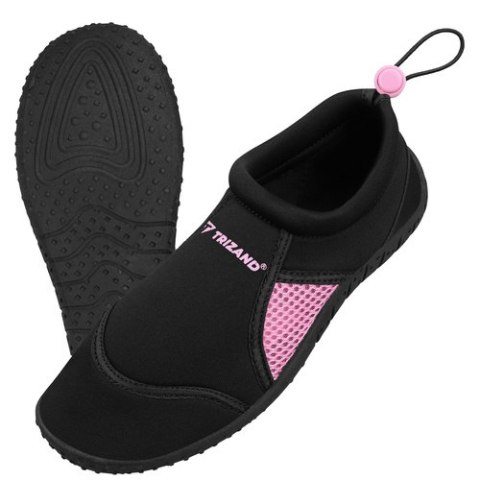 Buty do wody czarno-różowe- rozmiar 39 5mm Trizand TRIZAND