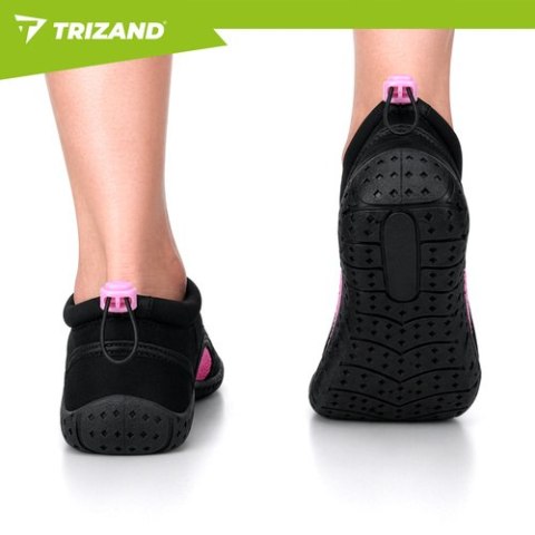 Buty do wody czarno-różowe- rozmiar 39 5mm Trizand TRIZAND
