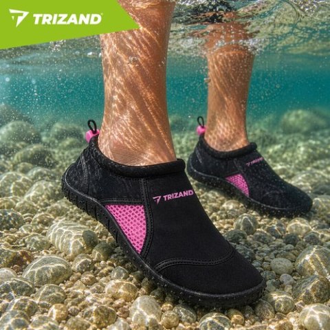 Buty do wody czarno-różowe- rozmiar 39 5mm Trizand TRIZAND