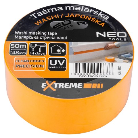 Taśma malarska washi 48mm x 50m NEO TOOLS