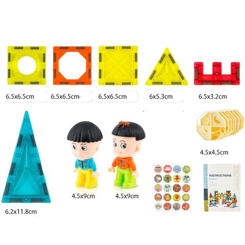 Klocki magnetyczne Wieża RK-768 Ricokids
