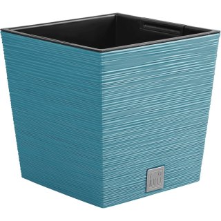 Doniczka FURU SQUARE LOW DFS240 - niebieski skandynawski Prosperplast