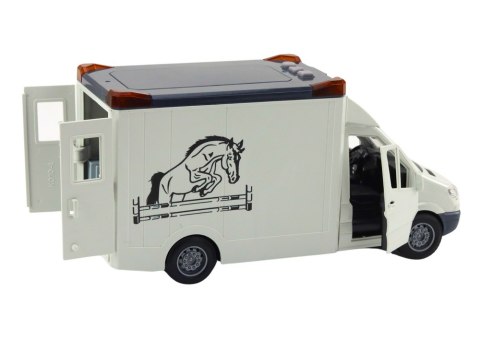 Auto Transporter Koni Otwierane Drzwi Światło Dźwięk Biały LEAN TOYS