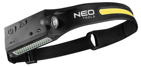 Latarka czołowa akumulatorowa LED belt 2 w 1 NEO TOOLS