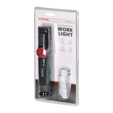 Latarka warsztatowa LED COB 5W, 600lm, 1500mAh, składana Orno