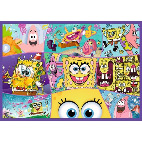 Puzzle - 4x250 - Szalony świat Sponge Boba - Trefl 13342 TREFL PUZZLE