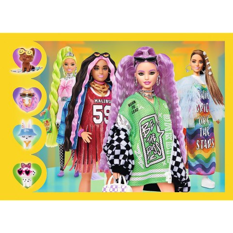 Puzzle - 4w1 (35, 48, 54, 70) - Wesoły świat Barbie - Trefl 34626 TREFL PUZZLE