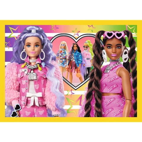 Puzzle - 4w1 (35, 48, 54, 70) - Wesoły świat Barbie - Trefl 34626 TREFL PUZZLE
