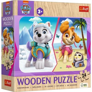 Puzzle Drewniane - 24 - Dziewczęcy Psi Patrol - Trefl 20266 TREFL PUZZLE