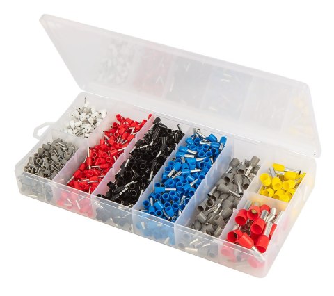 Szczypce do zaciskania końcówek 205 mm + 1200 tulejek NEO TOOLS