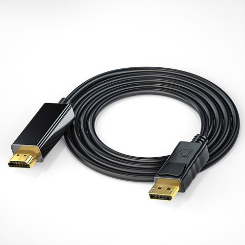 Kabel przejściówka hdmi displayport adapter 2.0 pozłacany 1,8 m 4k/60hz RTO