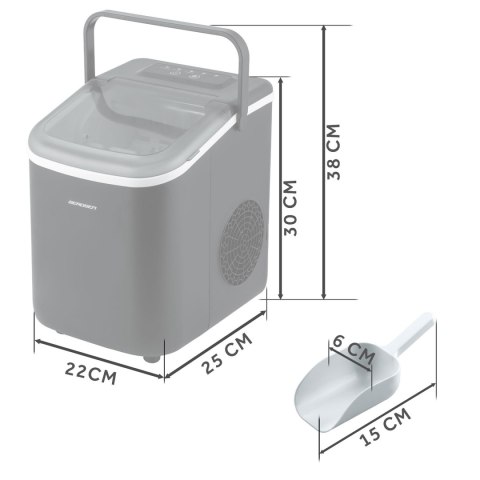 Kostkarka do lodu 1.1L/12kg Berdsen BD-420 czarna