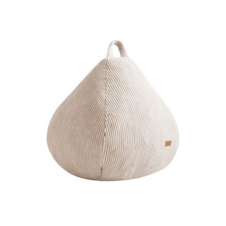 Sztruksowa pufa worek beżowa Comfy 1.0 Beige