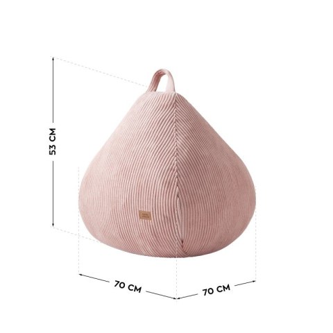 Sztruksowa pufa worek różowa Comfy 1.0 Pink