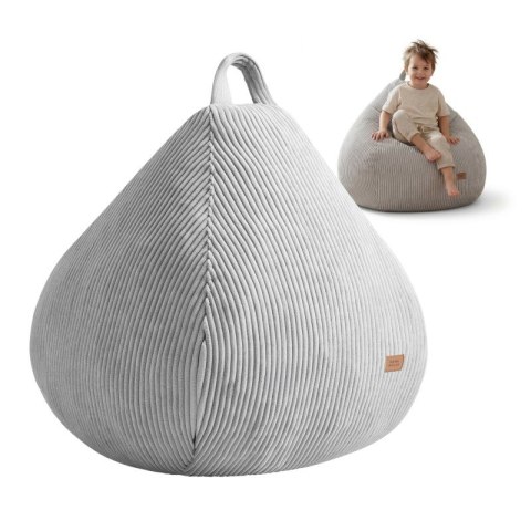 Sztruksowa pufa worek szara Comfy 1.0 Grey