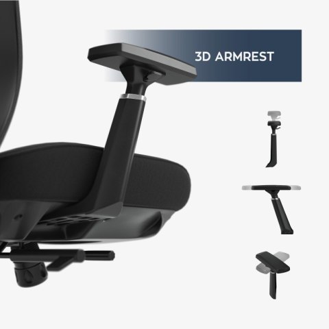 Fotel biurowy z masażem Leadpro 6.0 Black