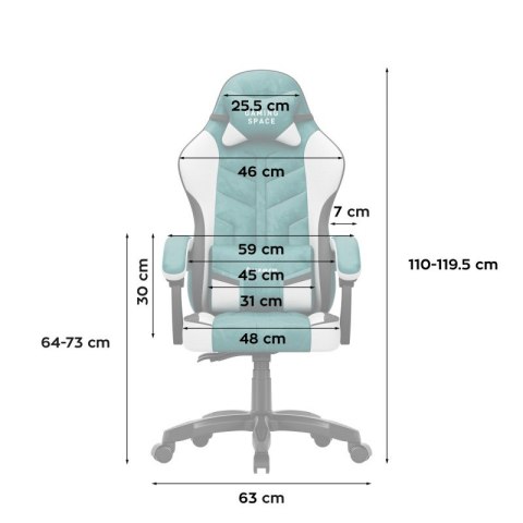 Fotel gamingowy welurowy Force 2.7 Green