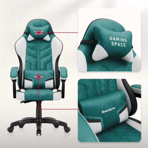 Fotel gamingowy welurowy Force 2.7 Green