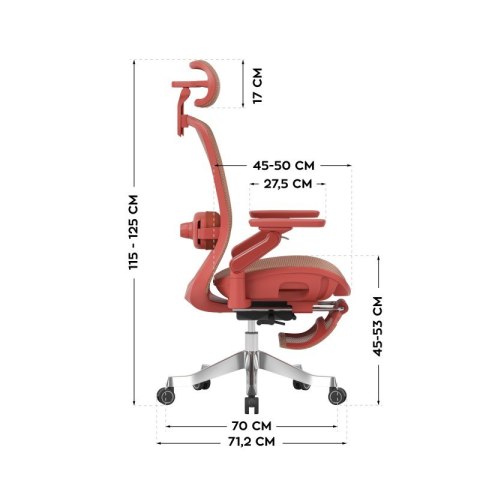 Fotel obrotowy Leadpro 8.7 Red