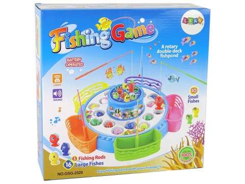Gra Zręcznościowa Łowienie Rybek Kolorowa LEAN TOYS