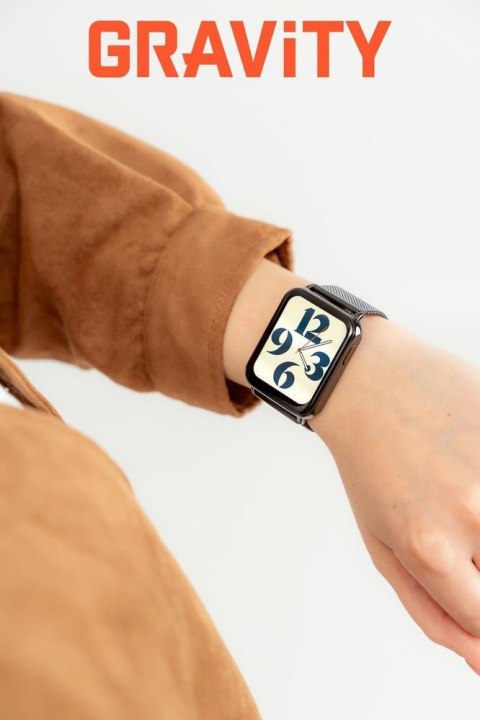 Gravity Smartwatch Gravity Biało Czarny 2 Paski GT17-8