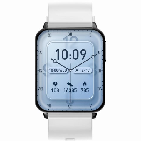 Gravity Smartwatch Gravity Biało Czarny 2 Paski GT17-8