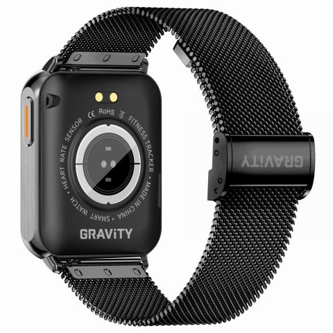 Gravity Smartwatch Gravity Biało Czarny 2 Paski GT17-8