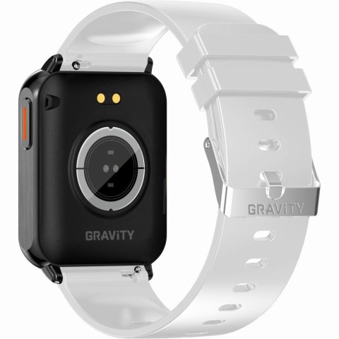 Gravity Smartwatch Gravity Biało Czarny 2 Paski GT17-8