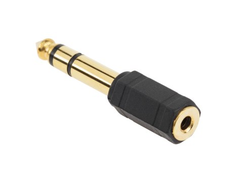 Złącze Jack 6.3/3.5 złoty plastik LP
