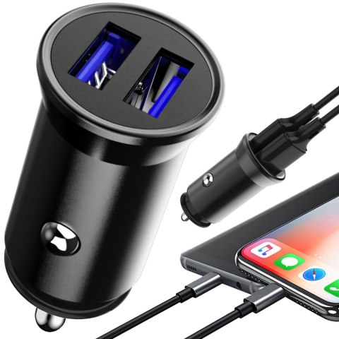Ładowarka samochodowa szybka 2x usb 3.1a - e160 RTO