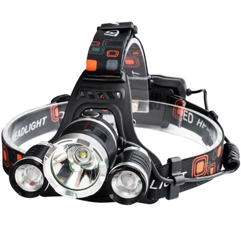 Latarka czołowa 3 x led t6 cree czołówka aku RTO