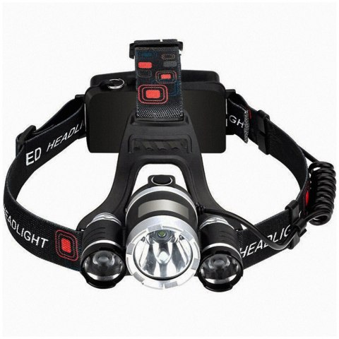 Latarka czołowa 3 x led t6 cree czołówka aku RTO