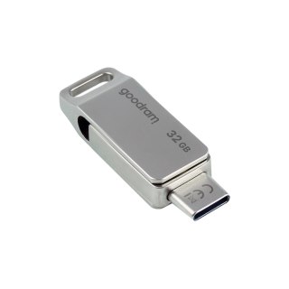 Pendrive Goodram USB + USB C 32GB srebrny Goodram